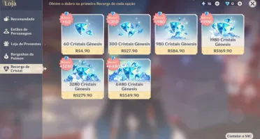 AR 50 Klee + Atlas / Zhongli / Venti e Banner Garantido!!!