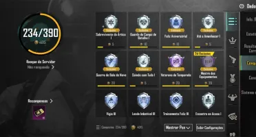 Conta pubg mobile level 62, 3 anos de jogo e muitas skins
