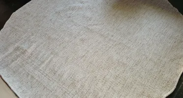 Tapete algodão e juta redondo 2m
