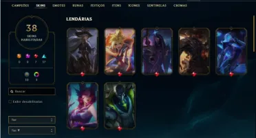 Conta Platina 2 com 47 Champs e 38 Skins ( MAIN ADC )