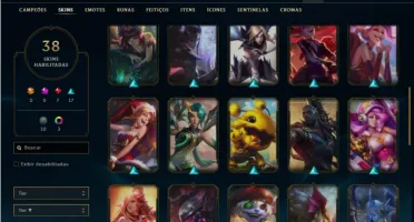 Conta Platina 2 com 47 Champs e 38 Skins ( MAIN ADC )