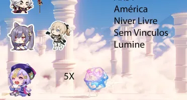AR31 - Itto + Chifres + Keqing + Jean + Qiqi + 5 tiros