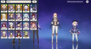 AR31 - Itto + Chifres + Keqing + Jean + Qiqi + 5 tiros