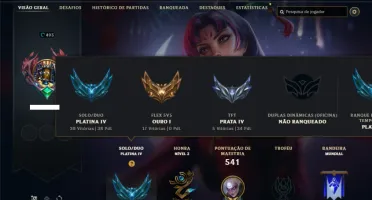 Platina 4 com TODOS os champs e 173 Skins +4 Vitoriosas