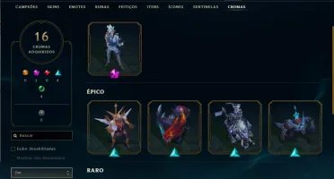Conta lol nivel 461 255 skins