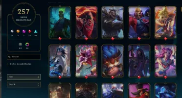 Conta lol nivel 461 255 skins