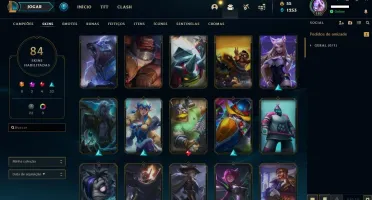 Vendo Conta Ouro 1 com 96 Champs, 84 Skins e 3 Cromas