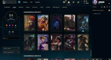 Vendo Conta Ouro 1 com 96 Champs, 84 Skins e 3 Cromas