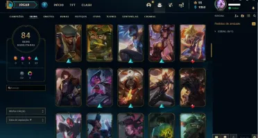 Vendo Conta Ouro 1 com 96 Champs, 84 Skins e 3 Cromas