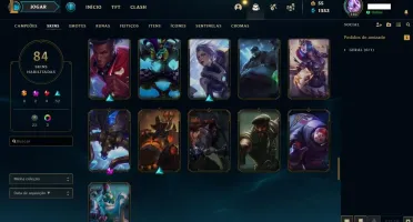 Vendo Conta Ouro 1 com 96 Champs, 84 Skins e 3 Cromas