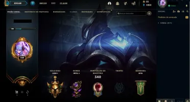 Vendo Conta Ouro 1 com 96 Champs, 84 Skins e 3 Cromas