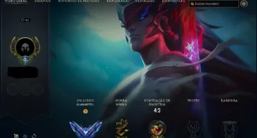 Conta smurf lvl 41 D1 com fila grão-mestre + 63% winrate
