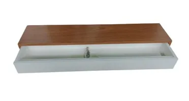 Aparador Freijó e Branco com Gaveta 90x15x10cm
