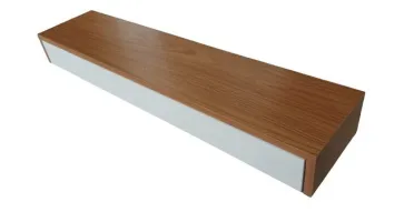 Aparador Freijó e Branco com Gaveta 90x15x10cm
