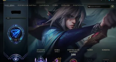 Conta League of Legends muitos champions DiamanteIV