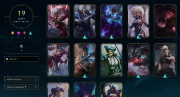 Conta LoL Diamante 4 com 19 Skins + 28 Campeões + Passe