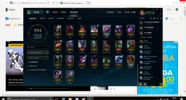 conta lol,ouro 5 na solo,MUITAS RUNAS!!!,79 champs,19 skins