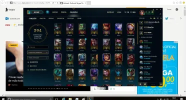 conta lol,ouro 5 na solo,MUITAS RUNAS!!!,79 champs,19 skins