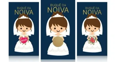 25 Raspadinhas Buquê da Noiva - Escolha o Modelo