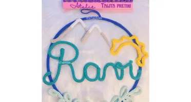 Porta Maternidade Montanha Personalizada em Tricotin