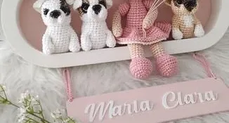 Enfeite de Porta Maternidade Menina