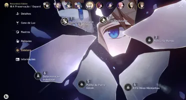 Honkai Star Rail- Gepard(E2)+Kafka+Welt+Dan Heng(com cone)