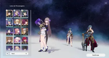 Honkai Star Rail- Gepard(E2)+Kafka+Welt+Dan Heng(com cone)