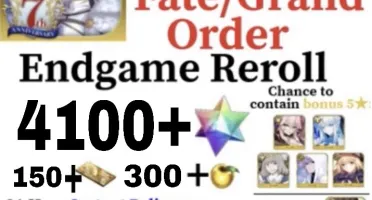 Fate Grand Order {JP} 4100 Quartz + 1 SSR *Conta Nova*