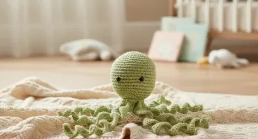 Polvo Newborn Verde Amigurumi