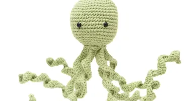 Polvo Newborn Verde Amigurumi