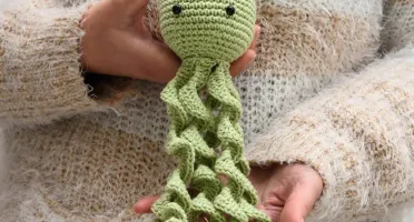 Polvo Newborn Verde Amigurumi