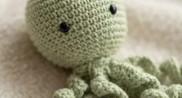 Polvo Newborn Verde Amigurumi
