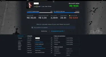 Conta Steam Com Mais De 150 Jogos E 4000 Reais Gastos