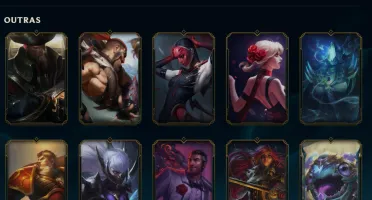 CONTA DE LOL LVL355, MMR de esmeralda, 99 skins