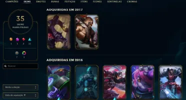 conta league of legends platina 4