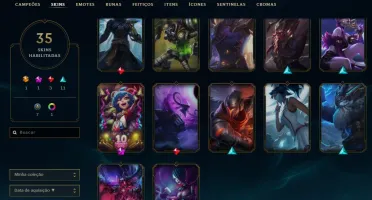 conta league of legends platina 4