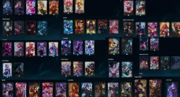 Conta lol lv 179 + 161(skins prestígios) sem ranked
