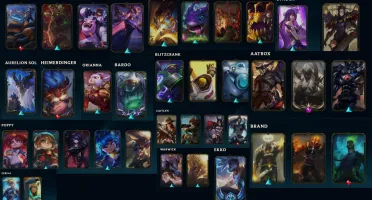 Conta lol lv 179 + 161(skins prestígios) sem ranked