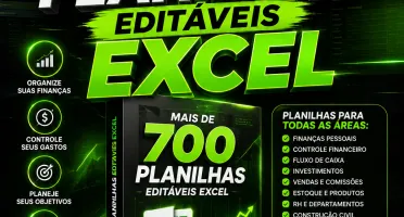 Pack Com Mais De 700 Planilhas Editáveis De Excel