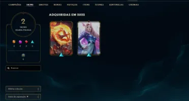 Smurf com 2k de emblemas do passe e várias skins