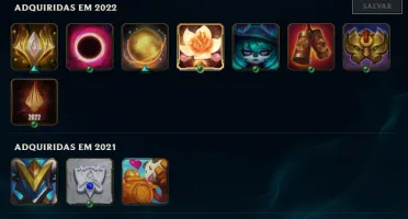 Smurf com 2k de emblemas do passe e várias skins