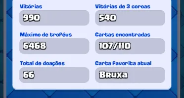 Conta Clash Royale