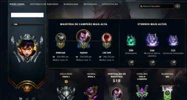 Conta prata 1 com TODOS os champs e 315 skins +1 Prestigio