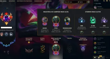 Conta lol | Nvl 390 | Todos os campeões | Rank baixo | Skin