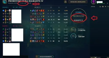 Conta lol DIAMANTE 4 com 78V e 46D, Perfeita!!!