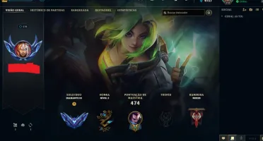 CONTA LOL D3 75PDL TODOS OS CAMPEOES - 251 SKINS