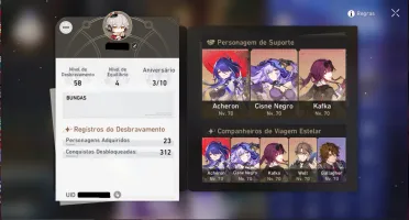 Honkai Star Rail- Black Swan + Kafka + Welt + Archeron(E1)