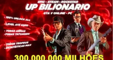 Gta V Online Pc - Dinheiro, Level & Traje 300 Milhões