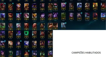 Conta League of Legends Prata 5, 89 Campeões e 39 Skins