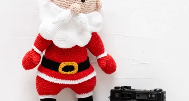 Papai Noel grande em amigurumi